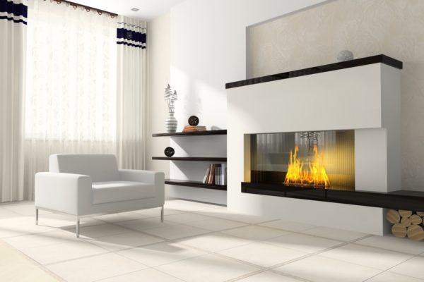 marble fireplace