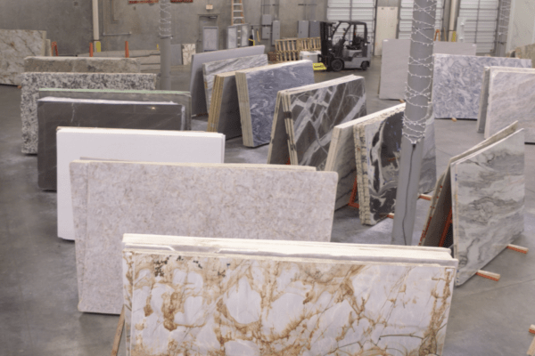 quartz and marble showroom