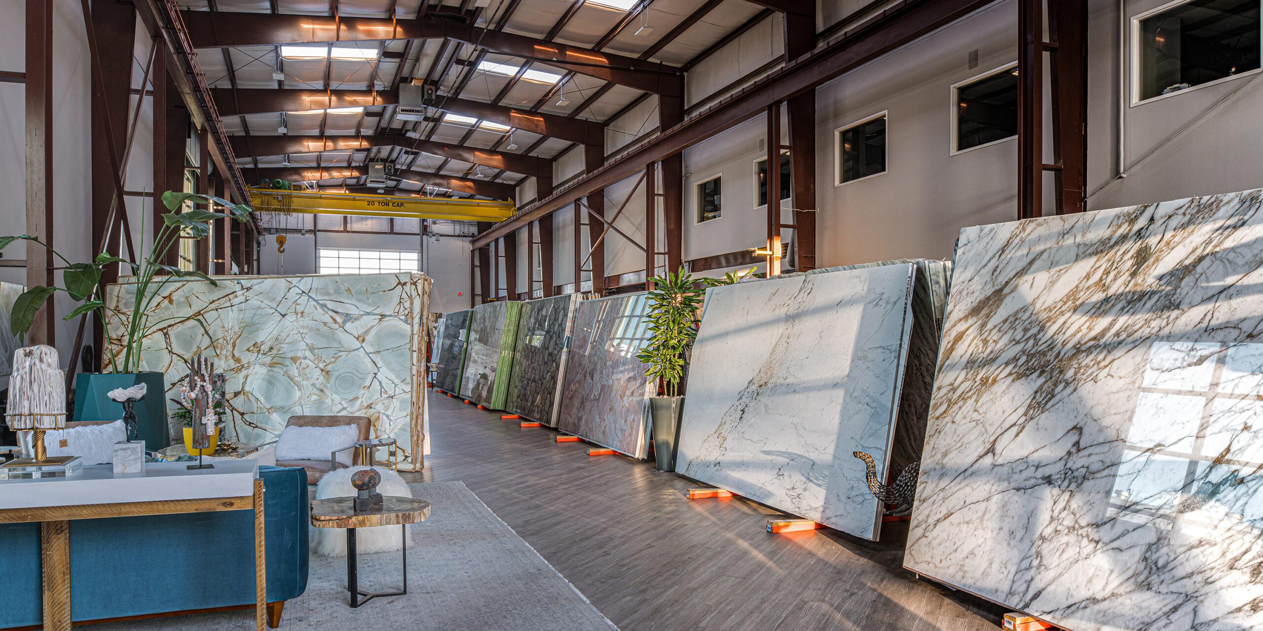 quartz stone showroom in Dallas